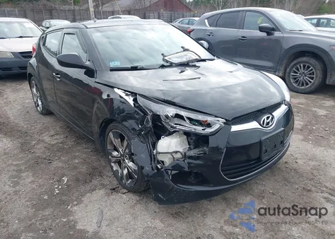 2017 Hyundai Veloster Value Edition from USA, damaged, VIN KMHTC6ADXHU317194